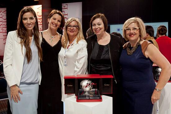 North American Jury members, including TPD CEO Leslie Meingast, with the 2014 finalist and laureate, Eleni Antoniadou.